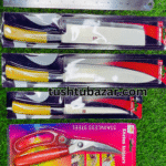 4 Items COMBO = Ying Guns Japanese Classic Paring Knife,Classic Paring Knife,Large Kitchen Knife,Kitchen Scissors
