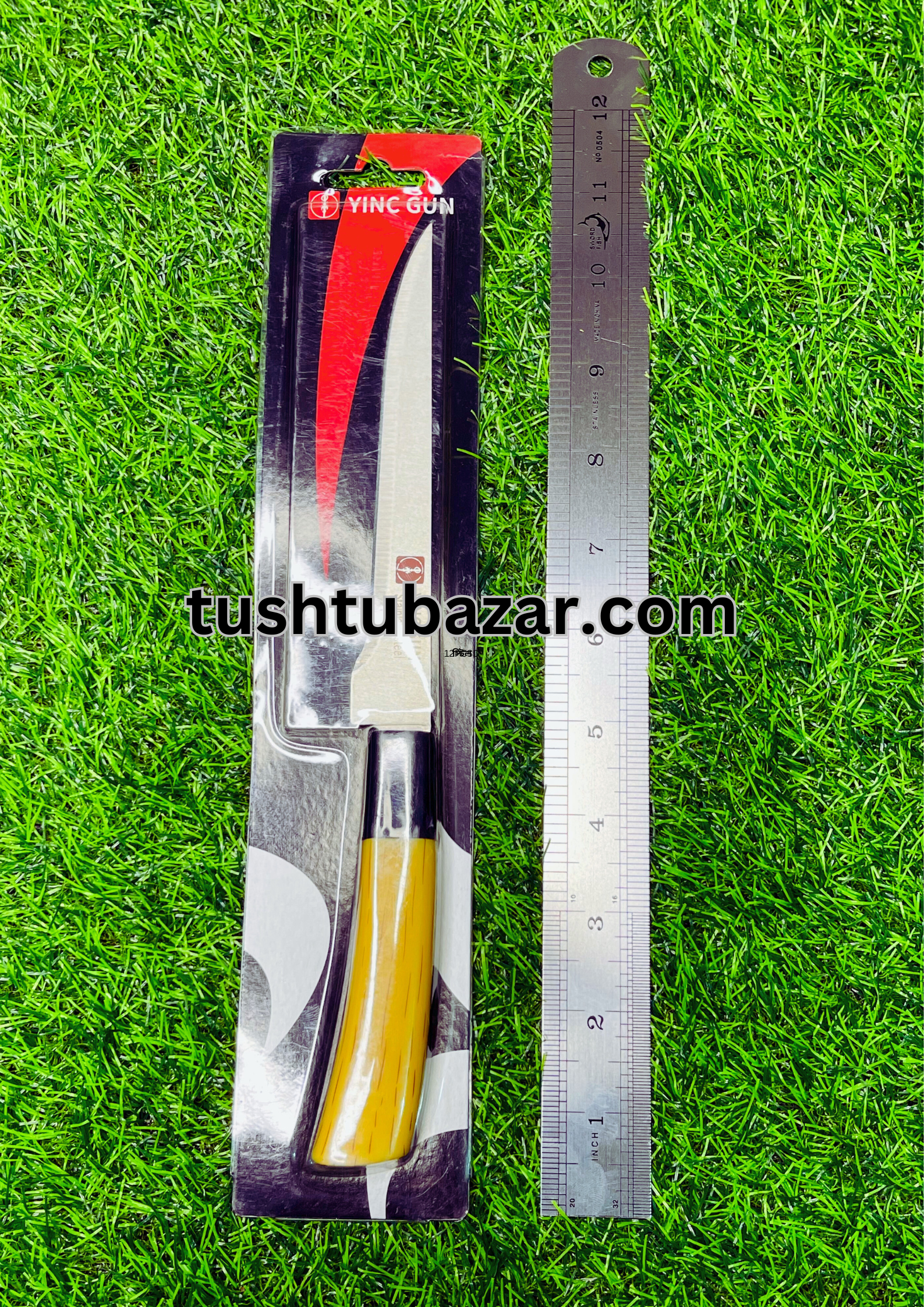 Tushtu-Bazar-13-1-1.png Ying Guns Japanese Classic Paring Knife/জাপানি ক্লাসিক প্যারিং ছুরি (Size – Blade -5.75", Handle -5.25" Inch) - Image 1