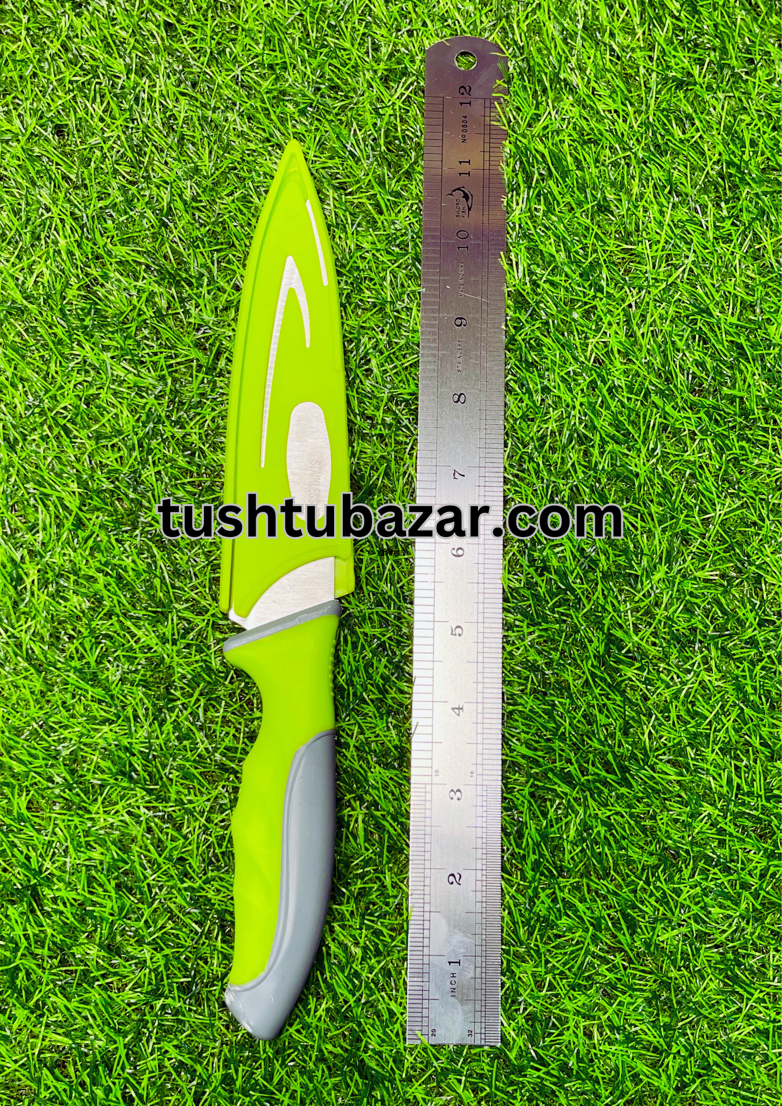 Tushtu-Bazar-16-2-1.png Kitchen knife With Cover Fruit Knife Vegetables Knife New Stylish with knife Cover Fruit Knife/রান্নাঘরের ছুরি, ঢাকনা সহ, ফলের ছুরি - Image 1