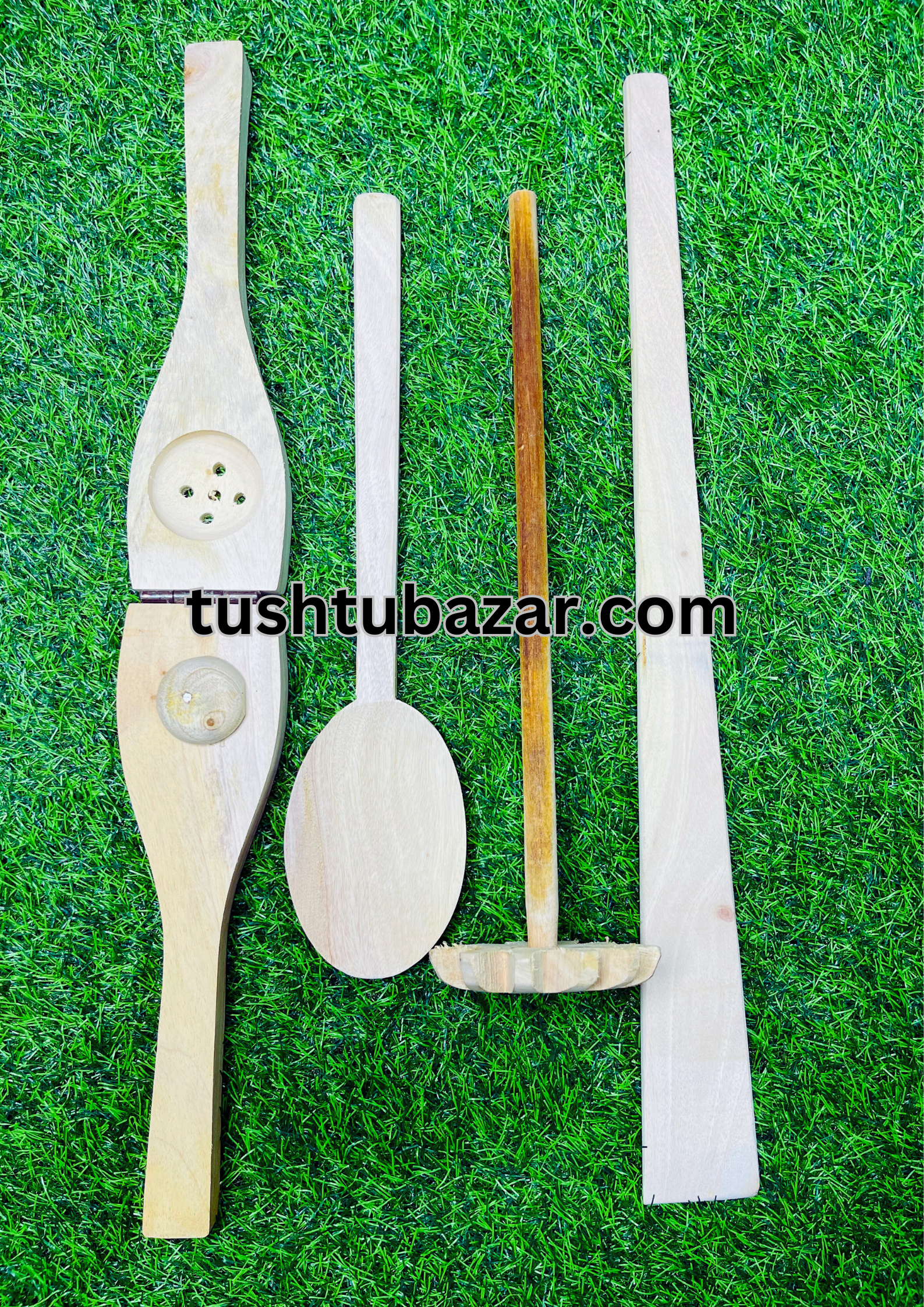 Tushtu-Bazar-21-1-1.png Wooden kitchen combo 4 pieces big size | কাঠের হাতা,কাঠের খুন্তি, কাঠের ডাল ঘুটনি, লেবু চিপানি - Image 1