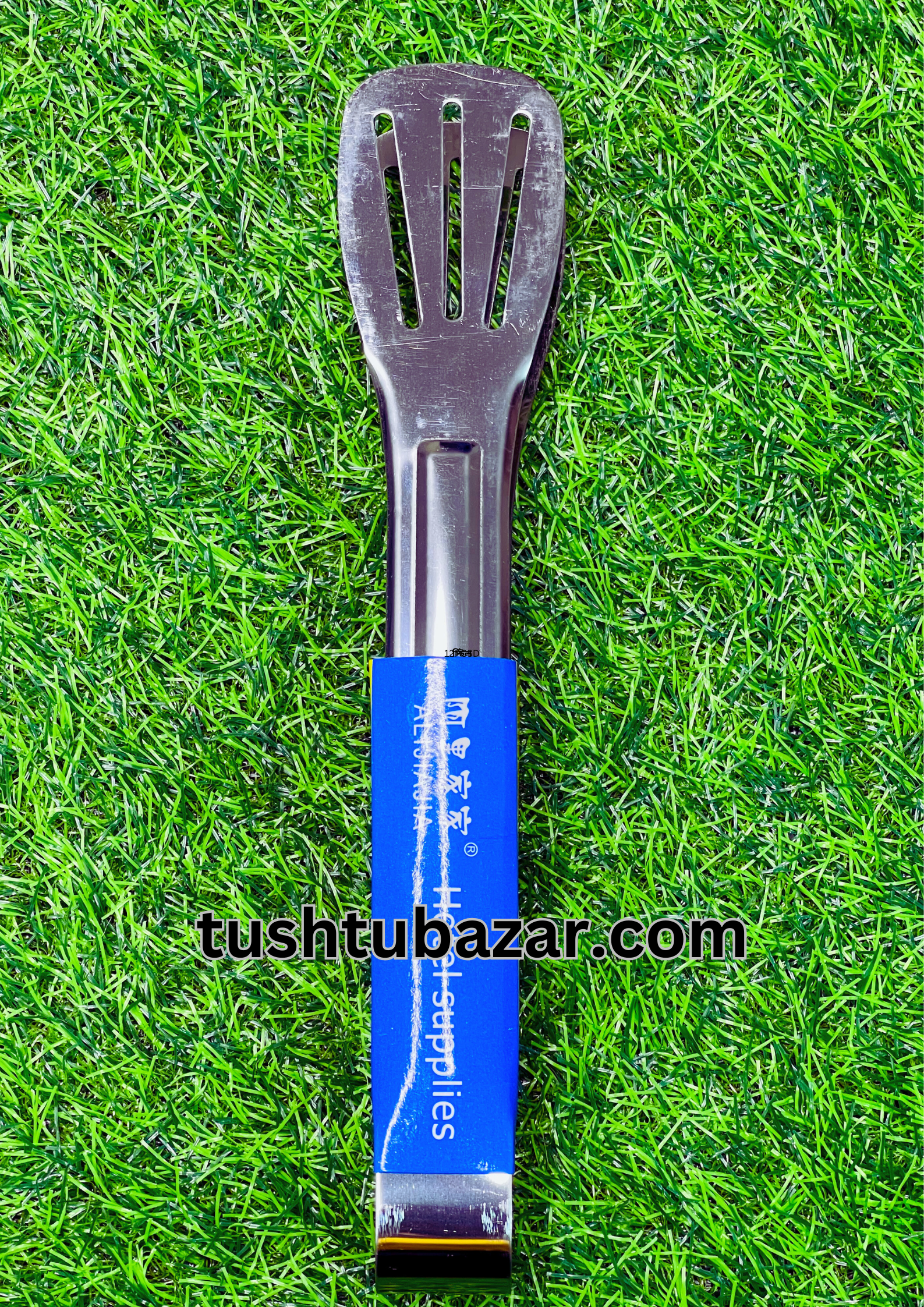 Tushtu-Bazar-6-2-1.png Roast Spoon/Food Clip/Clamp Salad Serving/Barbecue Tongs/BBQ Tools-Stainless Steel (9.5" Inch) - Image 1